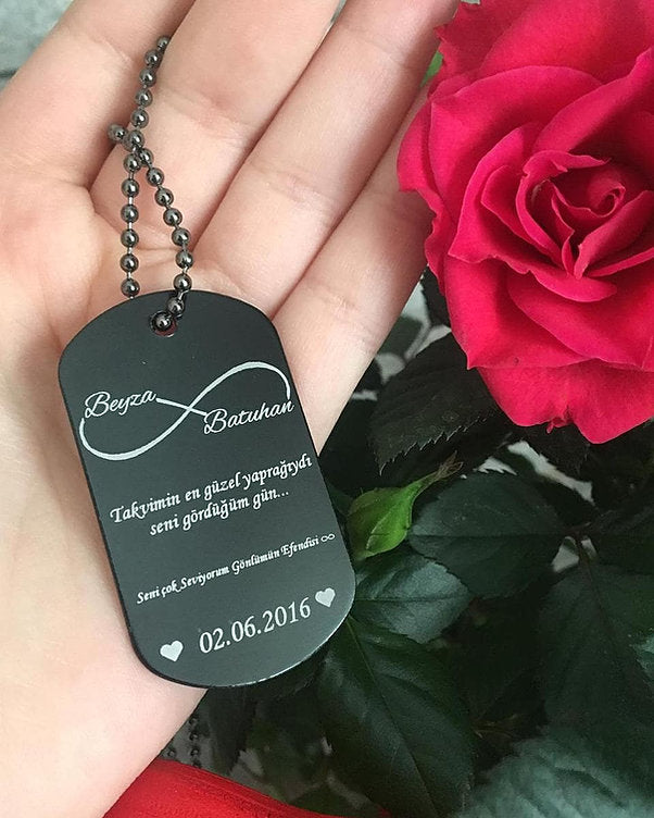 Dog Tag Kette mit Gravur