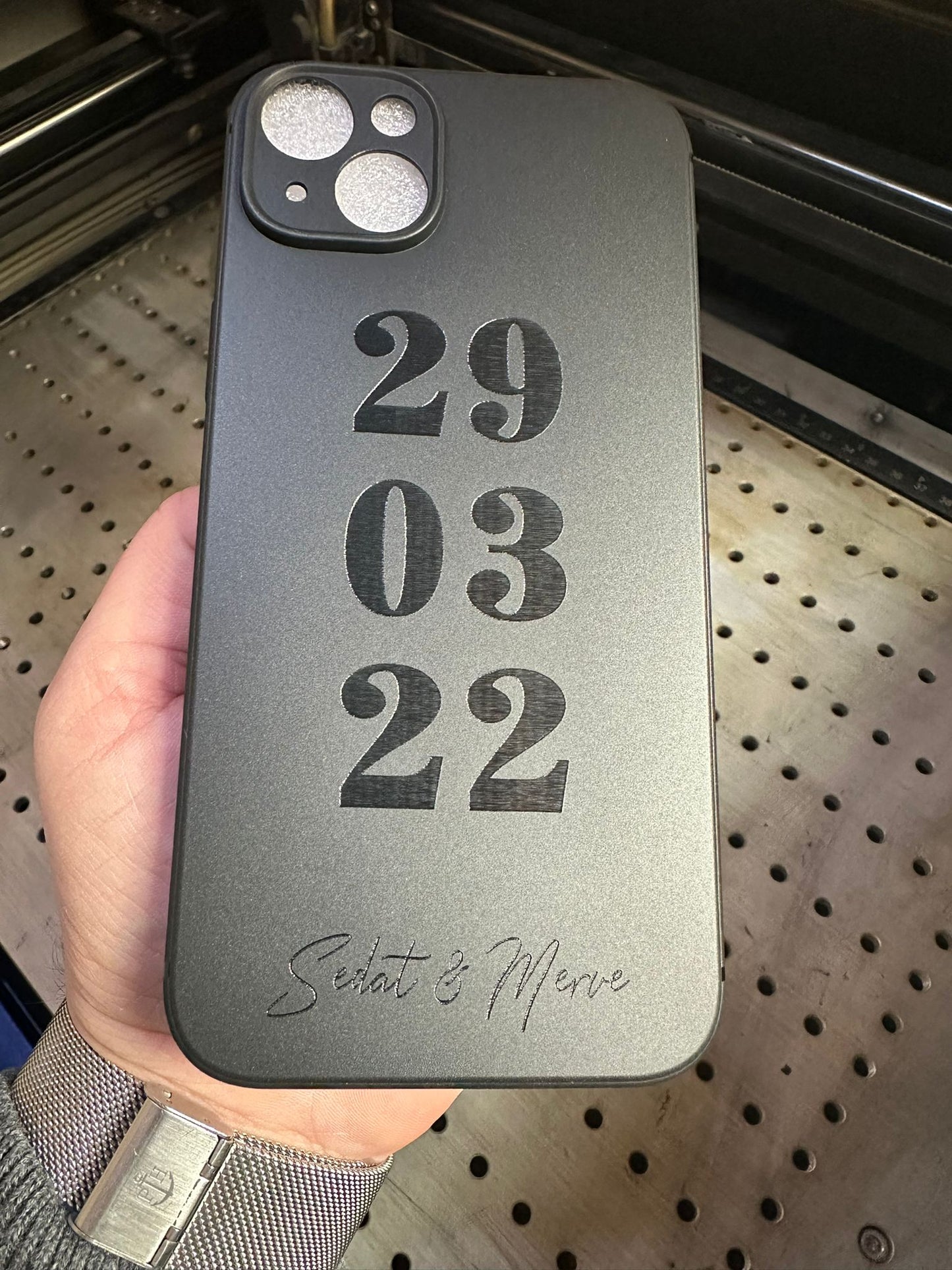 Datum Case - Lasergravur