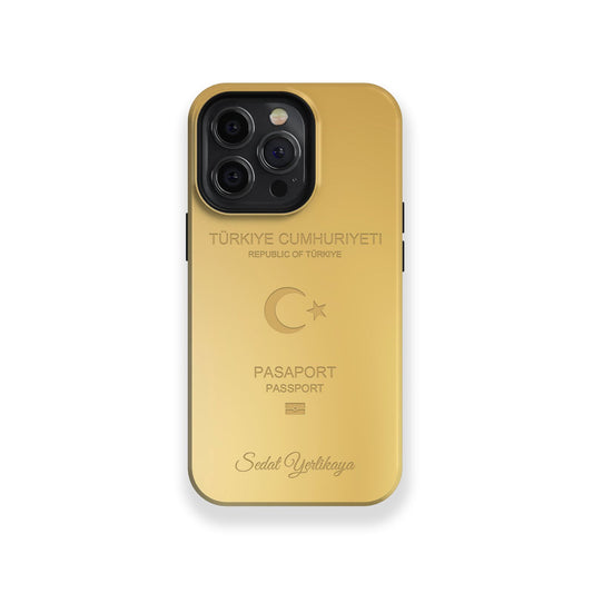 PASSPORT Case Gold - Lasergravur